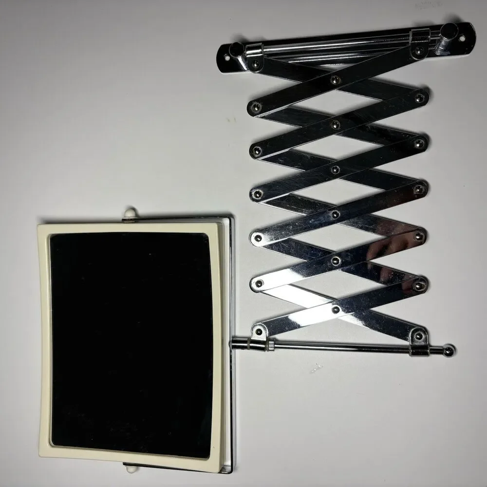 Vintage Jerdon Accordion Wall Mount Double Sided Mirror Retro Bathroom J2020C